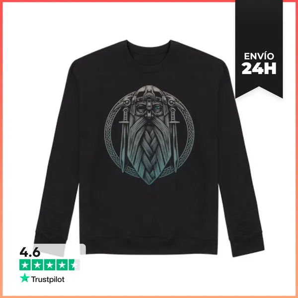 Sudadera Unisex Odin (Vikings) LaTostadora