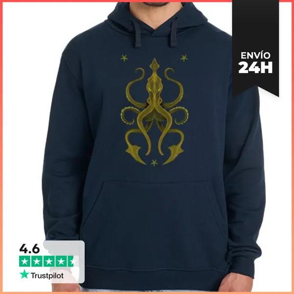 Sudadera Unisex Con Capucha Kraken LaTostadora