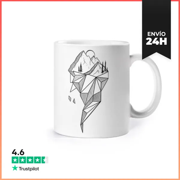 Taza Montañas Geométricas LaTostadora