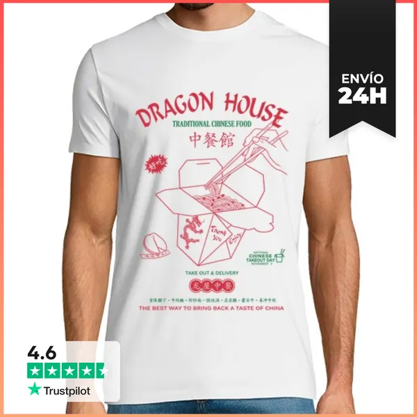 Camiseta Hombre Clásica Casa Dragón LaTostadora