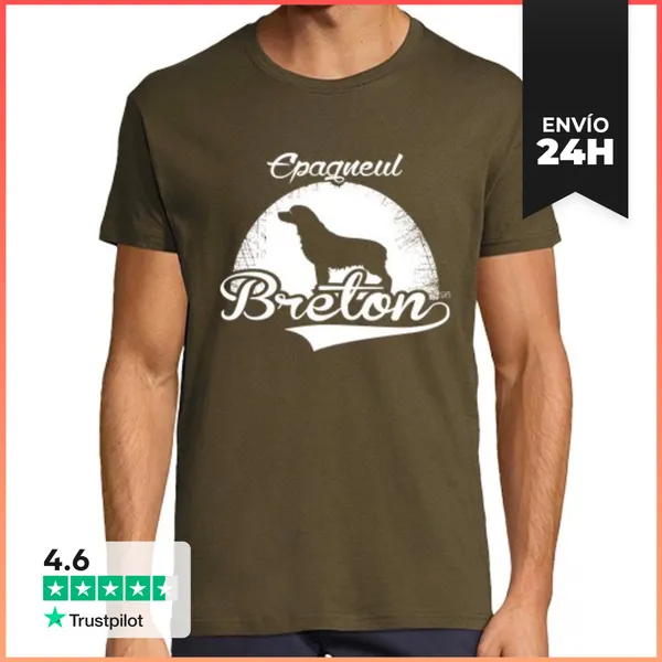 Camiseta Hombre Clásica Epagneul Breton LaTostadora