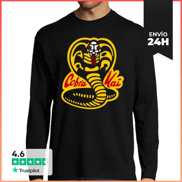 Camiseta Hombre Manga Larga Karate Kid: Cobra Kai LaTostadora