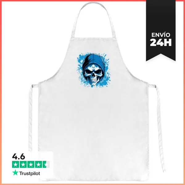 Delantal Calavera En Estilo Graffiti LaTostadora