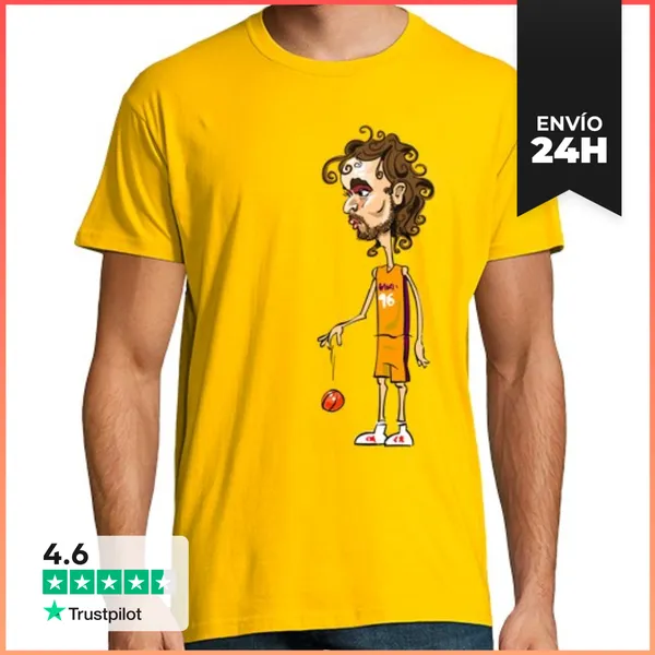 Camiseta Hombre Clásica Pau Gasol LaTostadora