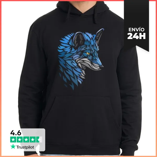 Sudadera Unisex Con Capucha Hombre, Jersey Con Capucha, Negro