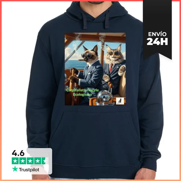 Sudadera Unisex Con Capucha Estilo De Vida Capitalista Ecologismo