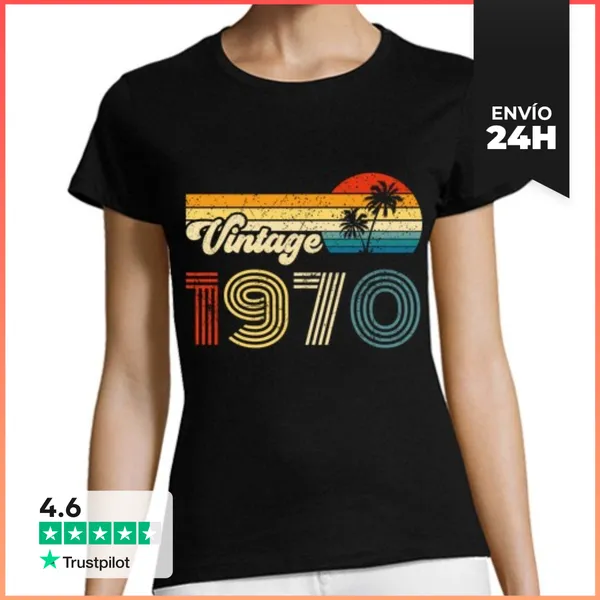 Camiseta Mujer Clásica 1970 Aniversario LaTostadora