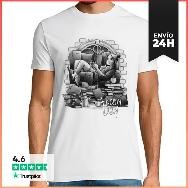 Camiseta Hombre Clásica A Rainy Day LaTostadora