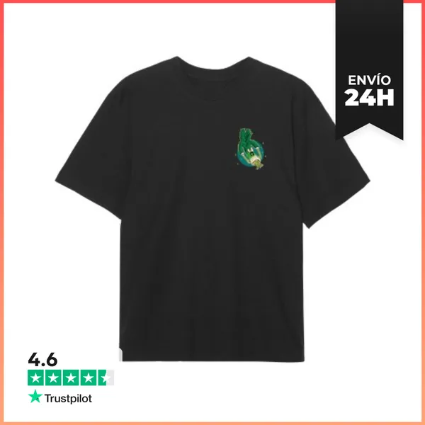 Camiseta Oversize No Puerro Más Unisex, Camiseta Oversize, Negro