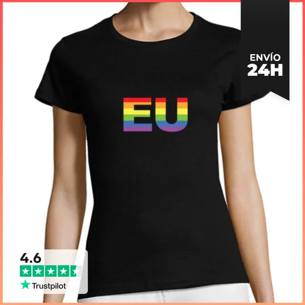 Camiseta Mujer Clásica Eu, Orgullo Gay Galego LaTostadora