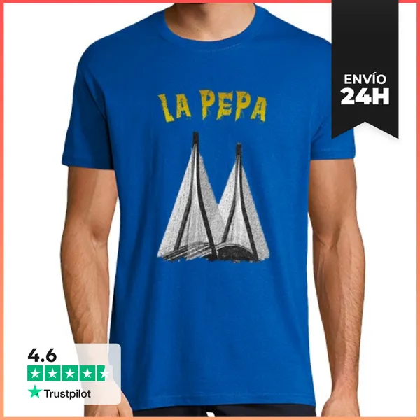 Camiseta Hombre Clásica Puente De La Pepa LaTostadora