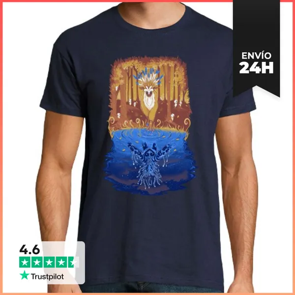 Camiseta Hombre Clásica Espíritu Del Bosque Del Otoño Camisa Para
