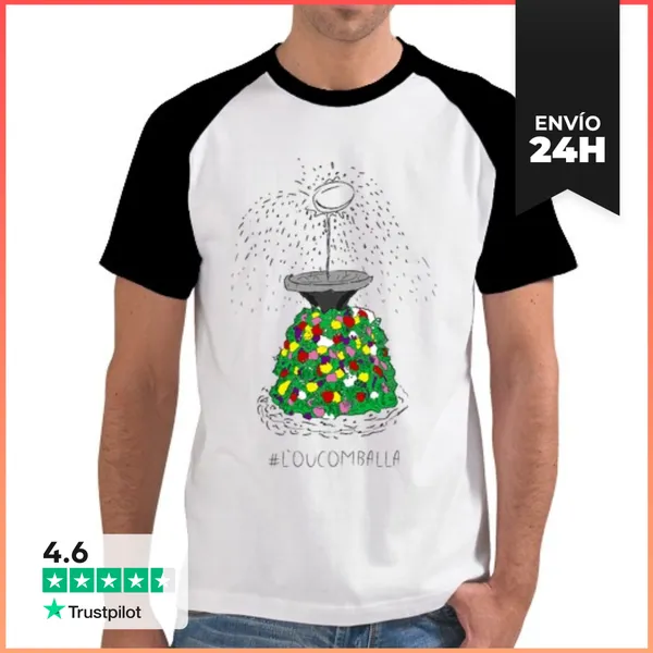Camiseta Hombre, Estilo Béisbol Ou Com Balla LaTostadora