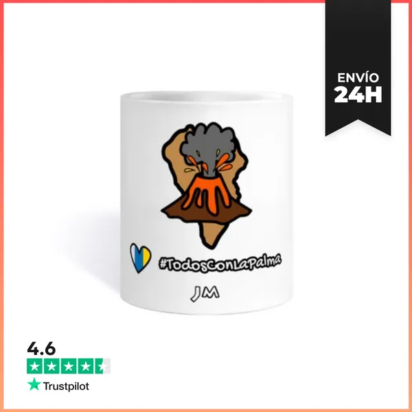 Taza Todos Con La Isla De La Palma - Volcán LaTostadora
