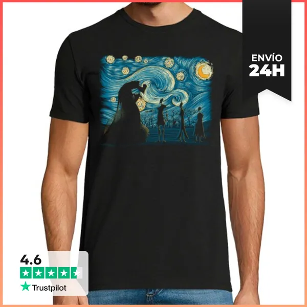 Camiseta Hombre Clásica Starry Hallows LaTostadora