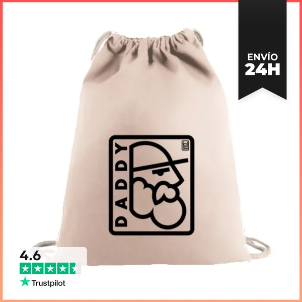Mochila Saco Con Cuerdas MOCHILA. LOGO DADDY CONTORNO POSITIVO