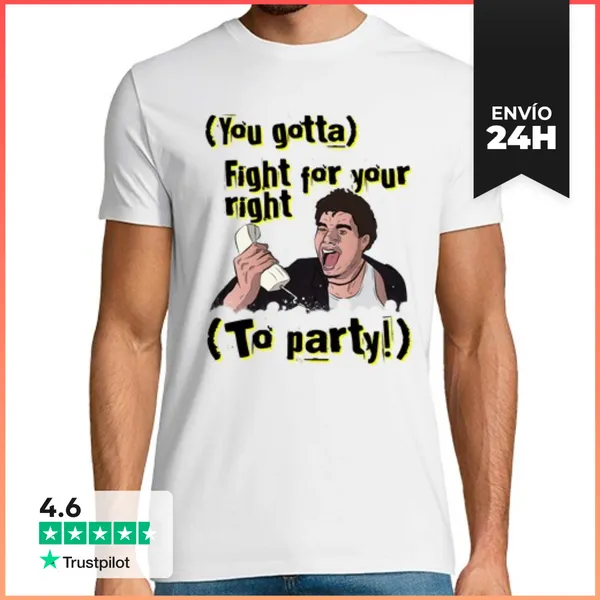 Camiseta Hombre Clásica Fight For Your Right LaTostadora