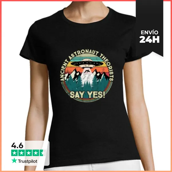 Camiseta Mujer Clásica Los Teóricos De Los Antiguos Astronauta