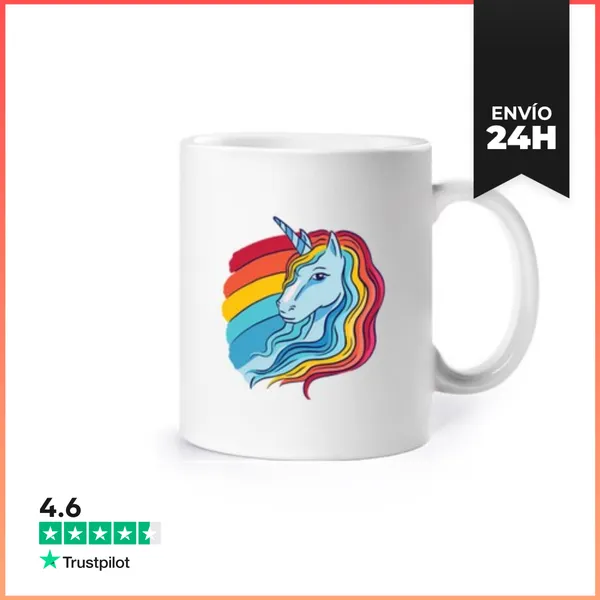 Taza Lindo Regalo De Fantasía Unicornio Mági LaTostadora