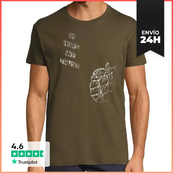 Camiseta Hombre Clásica In Hops We Trust LaTostadora