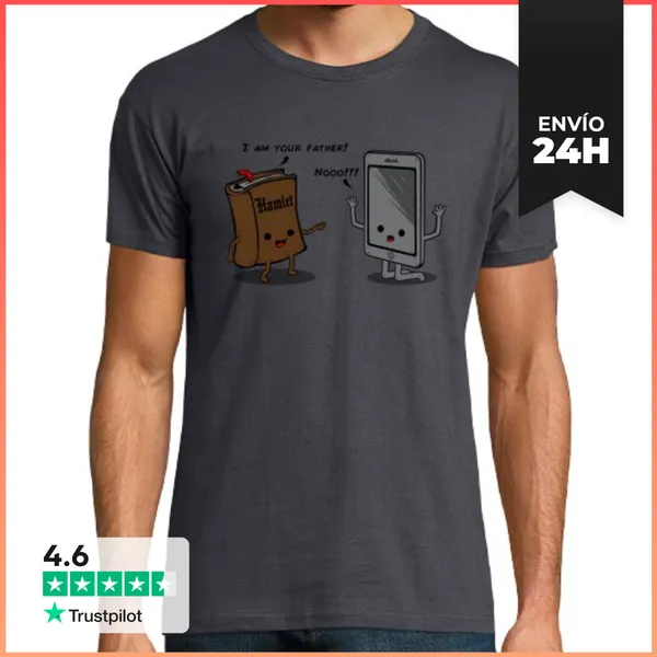 Camiseta Hombre Clásica I Am Your Father! (book) LaTostadora