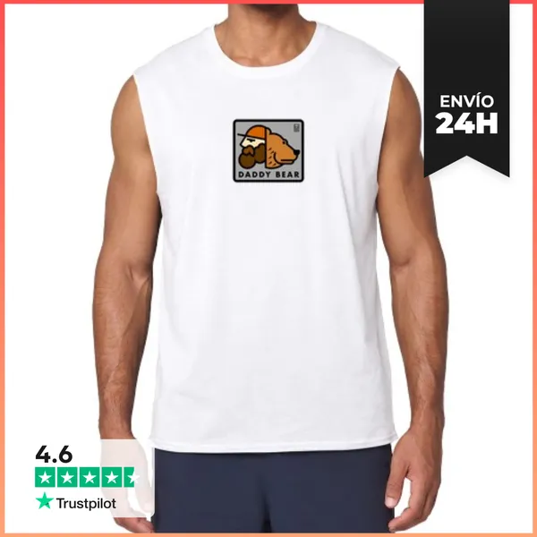 Camiseta Sin Mangas DADDYBEAR POSITIVO COLOR GRUESO LaTostadora