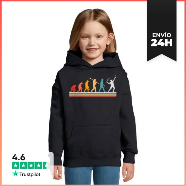 Sudadera Para Niños Con Capucha EVOLUCIÓN SER HUMANO TENIS
