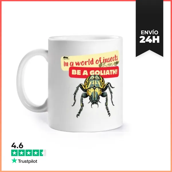 Taza En Un Mundo De Insectos Se Un Goliath LaTostadora