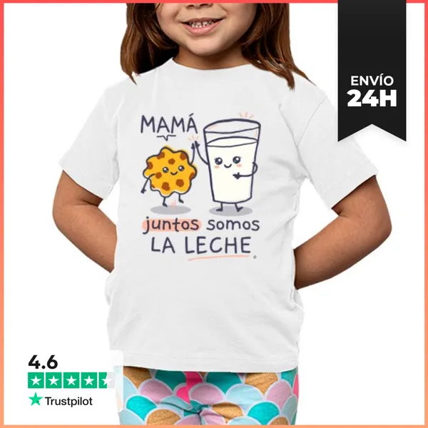 Camiseta Clásica Para Niños Mamá Juntos Somos La Leche Regalos