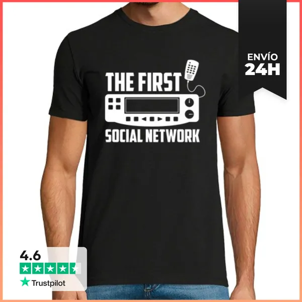 Camiseta Hombre Clásica Operador De Radioaficionado De La Red S