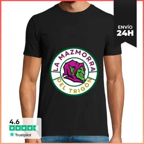 Camiseta Hombre Clásica La Mazmorra Del Trigón Logo LaTostadora