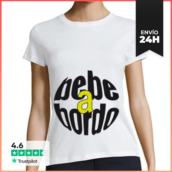 Camiseta Mujer Clásica BEBE A BORDO LaTostadora