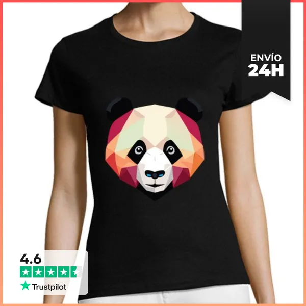 Camiseta Mujer Clásica Nuestro - Panda - Naturaleza LaTostadora