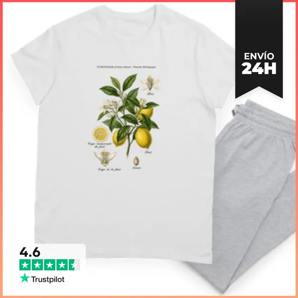 Pijama Estudio Botánico De Limonero Vintage LaTostadora