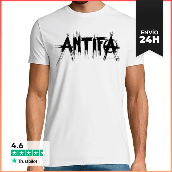 Camiseta Hombre Clásica Antifa LaTostadora