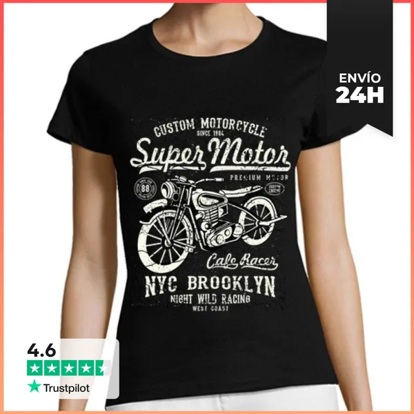 Camiseta Mujer Clásica Super Motor LaTostadora