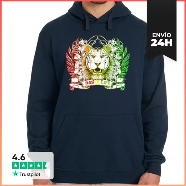 Sudadera Unisex Con Capucha Sudadera Rasta LaTostadora