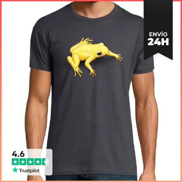 Camiseta Hombre Clásica Rana Dorada LaTostadora