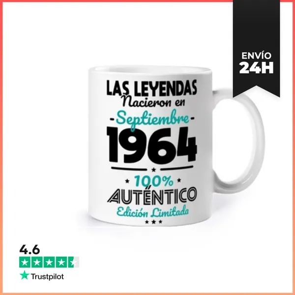 Taza 60 Anos Leyendas Septiembre 1964 LaTostadora