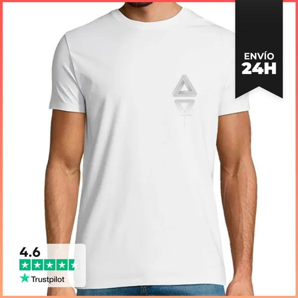 Camiseta Hombre Clásica Impossible Geometry - Triangulo