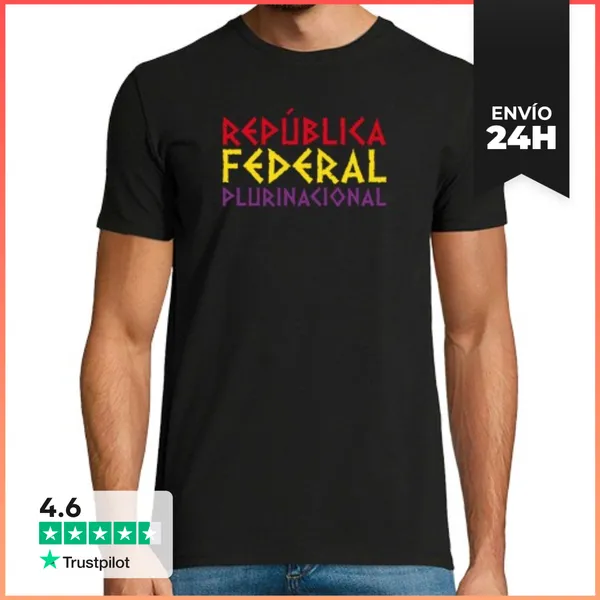 Camiseta Hombre Clásica República Federal Plurinacional 1