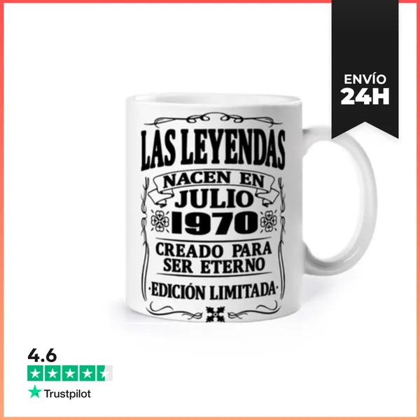Taza Las Leyendas De Julio De 1970 LaTostadora