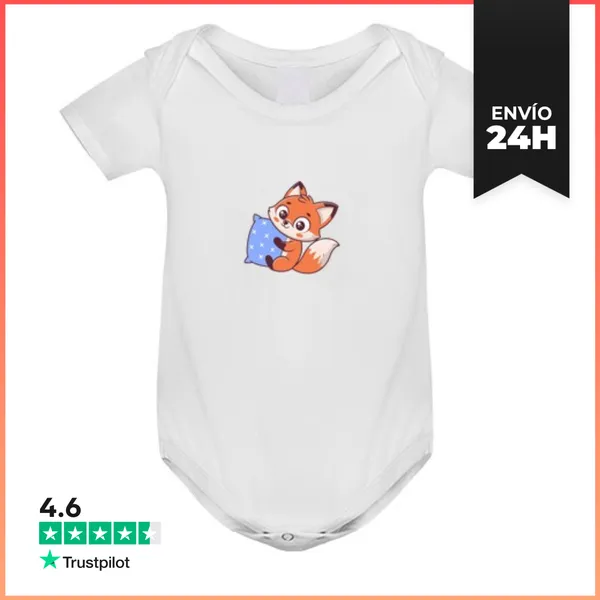 Body Bebé Zorro Cariñoso Y Estrella Azul LaTostadora