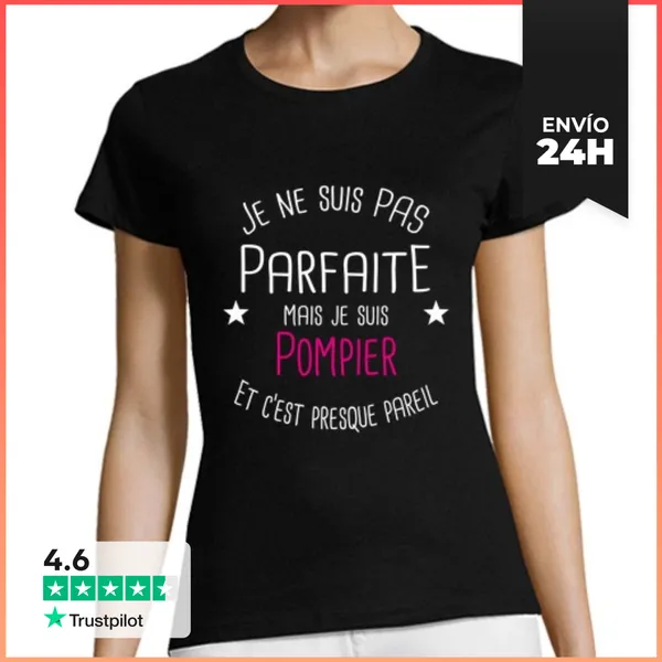 Camiseta Mujer Clásica Bombero LaTostadora