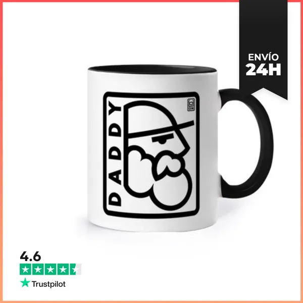 Taza De Colores LOGO DADDY CONTORNO POSITIVO LaTostadora