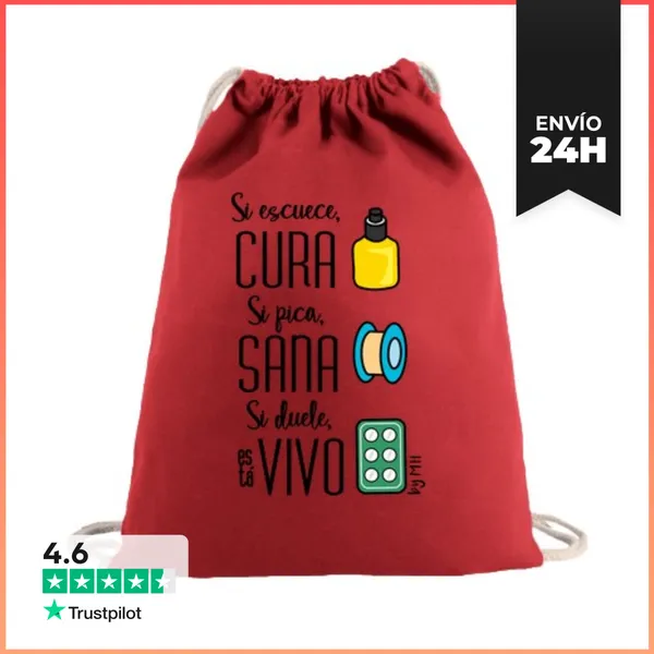 Mochila Saco Con Cuerdas Botiquin De Madre LaTostadora