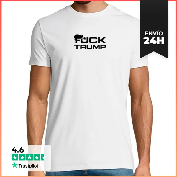 Camiseta Hombre Clásica Fuck Trump LaTostadora