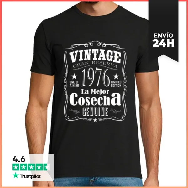 Camiseta Hombre Clásica La Mejor Cosecha 1976 LaTostadora