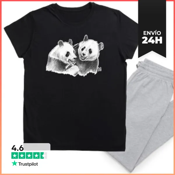 Pijama DOS PANDAS, Pijama LaTostadora