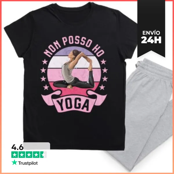 Pijama No Puedo Yoga Fitness Mujer LaTostadora